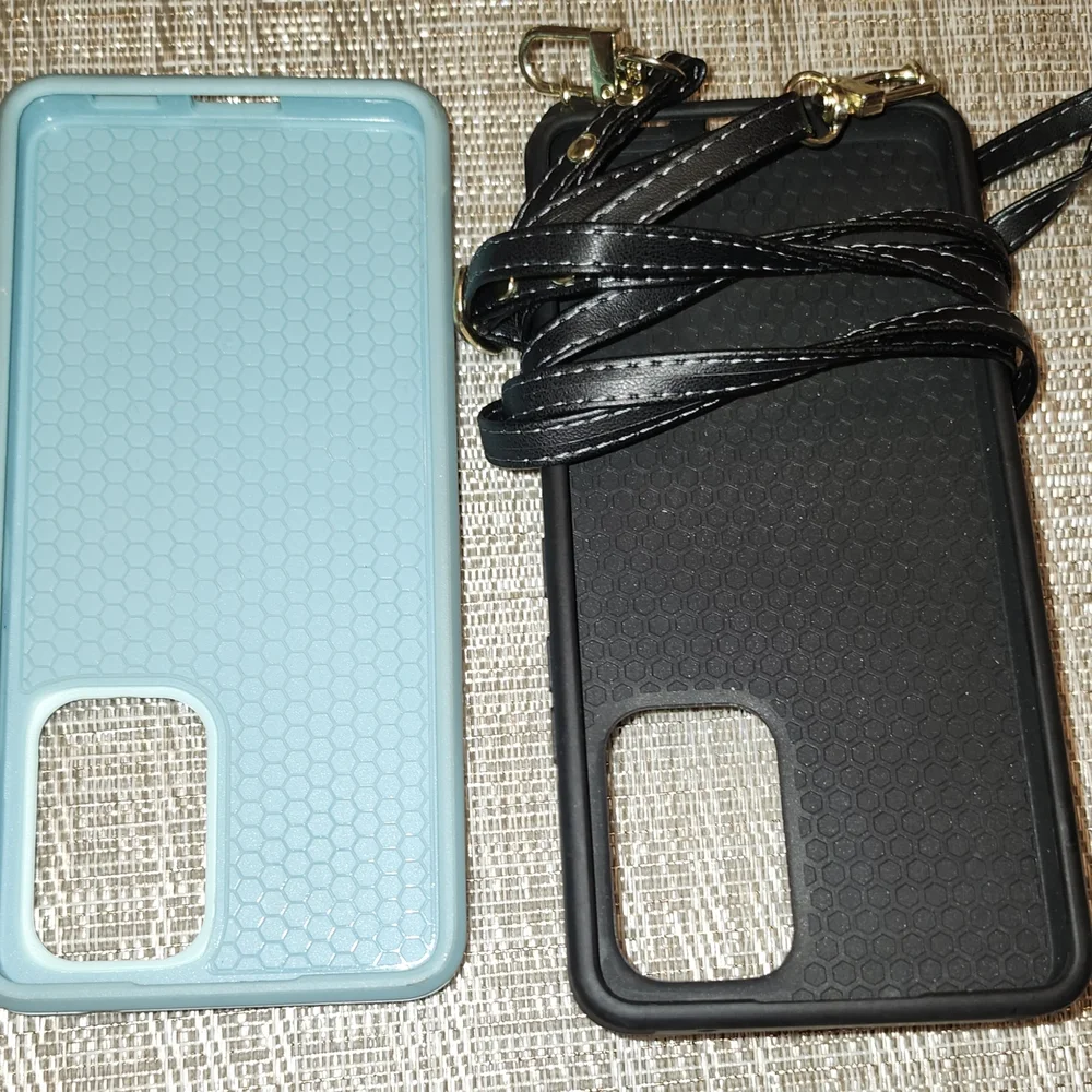 Black and Mint Phone Cases with Ring Holders For Samsung A53